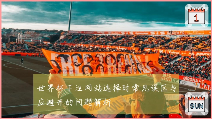 世界杯下注网站选择时常见误区与应避开的问题解析